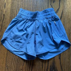 Blue Lululemon shorts